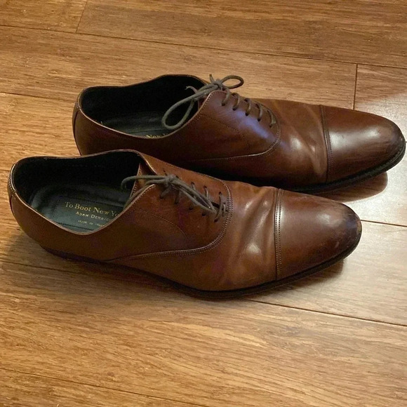 To Boot New York - Adam Derrick brown men’s  dress shoes size 10.5 - Picture 1 of 8